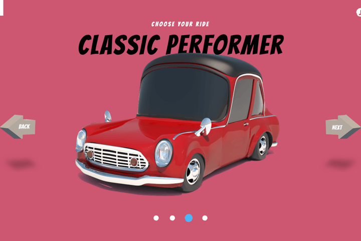 The Endless Race website preview